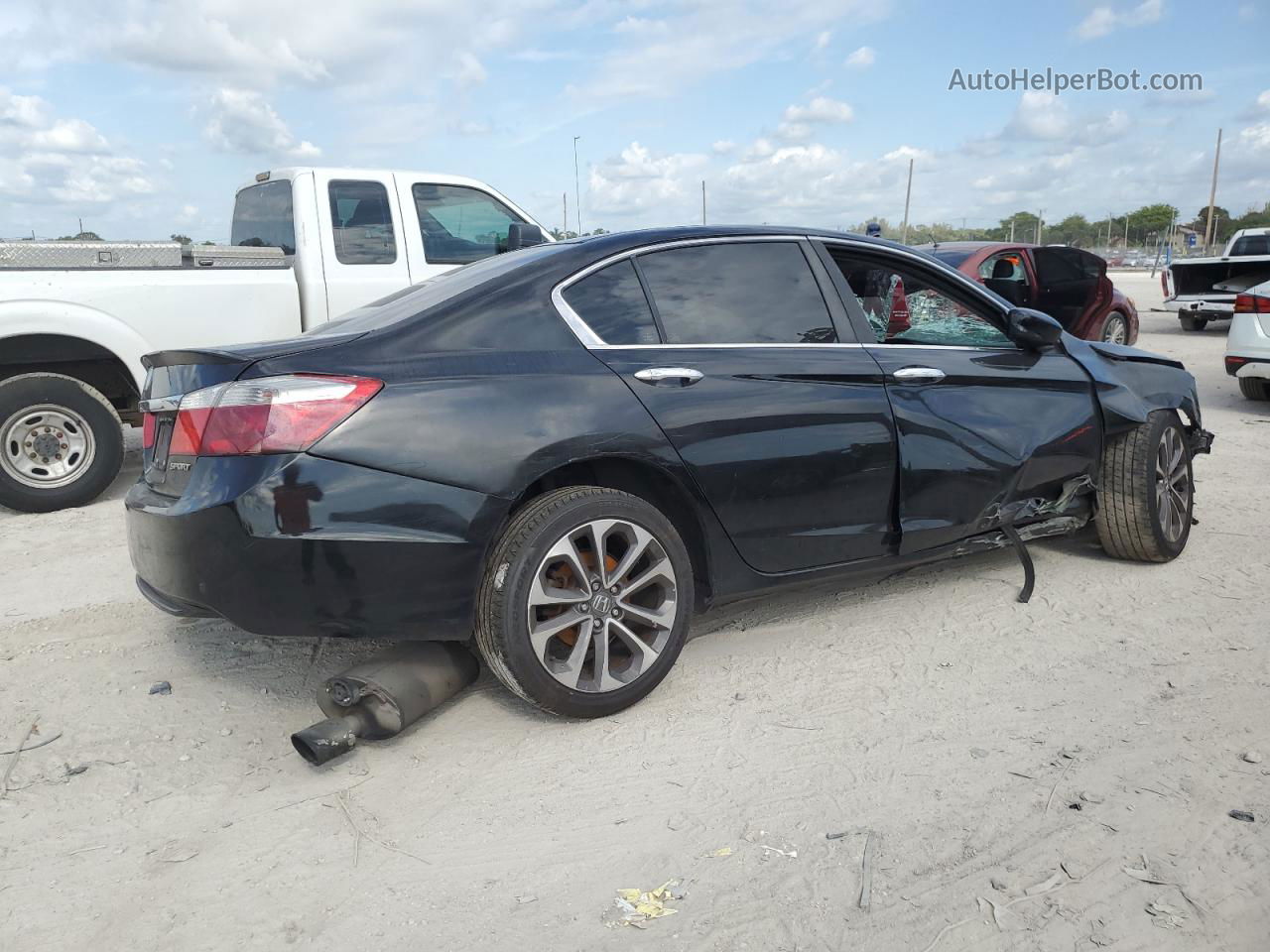 2015 Honda Accord Sport Black vin: 1HGCR2F53FA086541