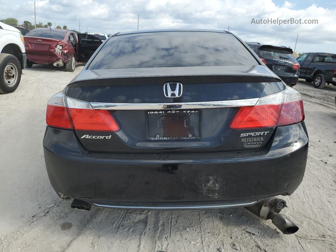 2015 Honda Accord Sport Black vin: 1HGCR2F53FA086541