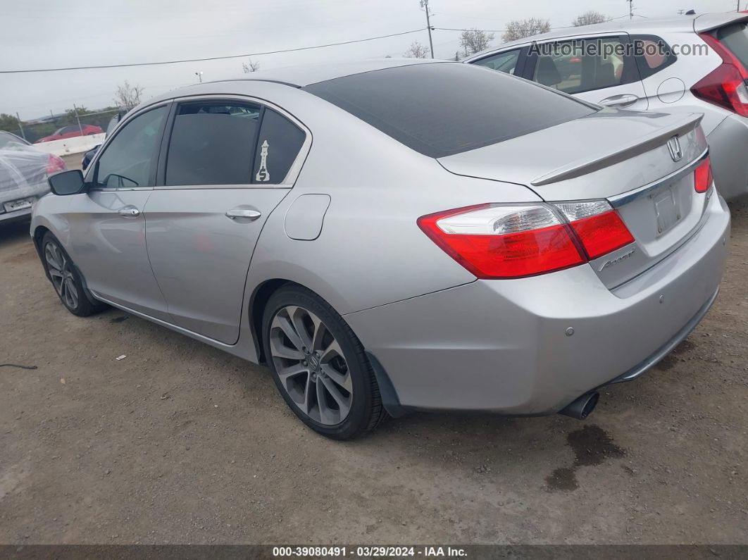 2015 Honda Accord Sport Silver vin: 1HGCR2F53FA109011