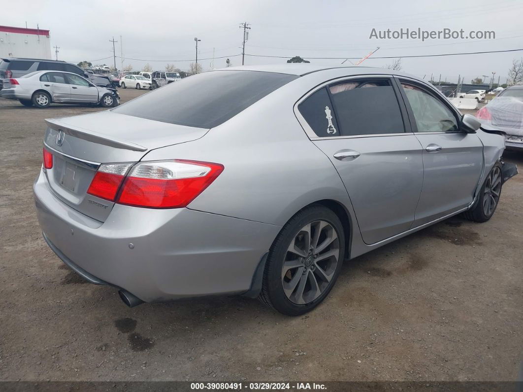 2015 Honda Accord Sport Silver vin: 1HGCR2F53FA109011