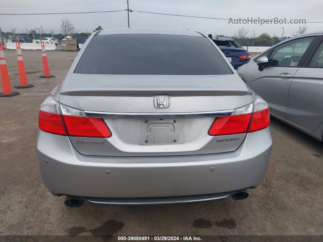 2015 Honda Accord Sport Silver vin: 1HGCR2F53FA109011