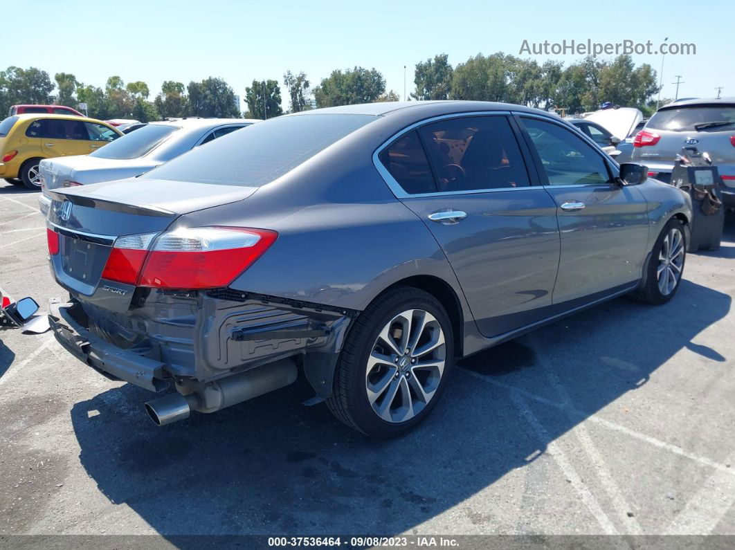 2015 Honda Accord Sedan Sport Gray vin: 1HGCR2F53FA267431