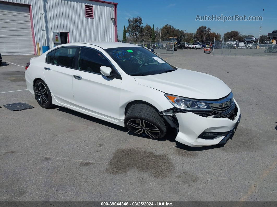 2016 Honda Accord Sport White vin: 1HGCR2F53GA044517