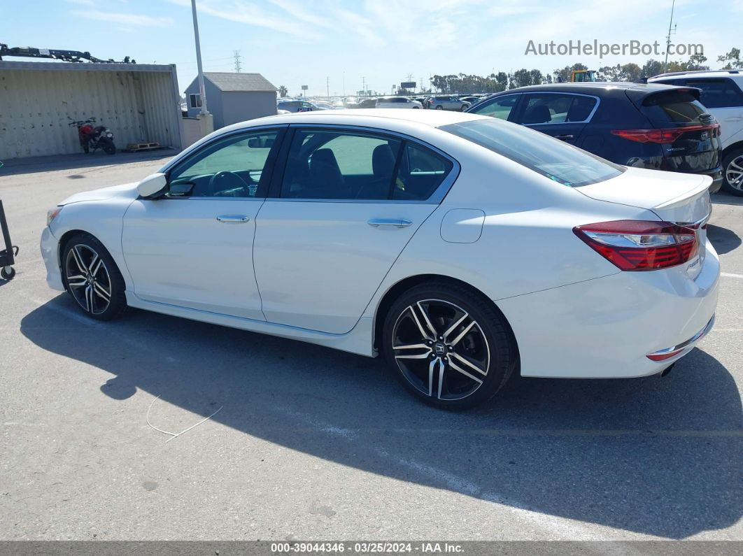 2016 Honda Accord Sport White vin: 1HGCR2F53GA044517