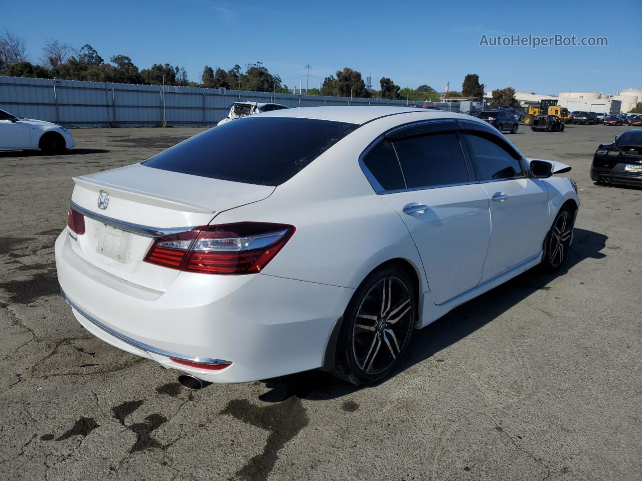 2016 Honda Accord Sport Белый vin: 1HGCR2F53GA100827