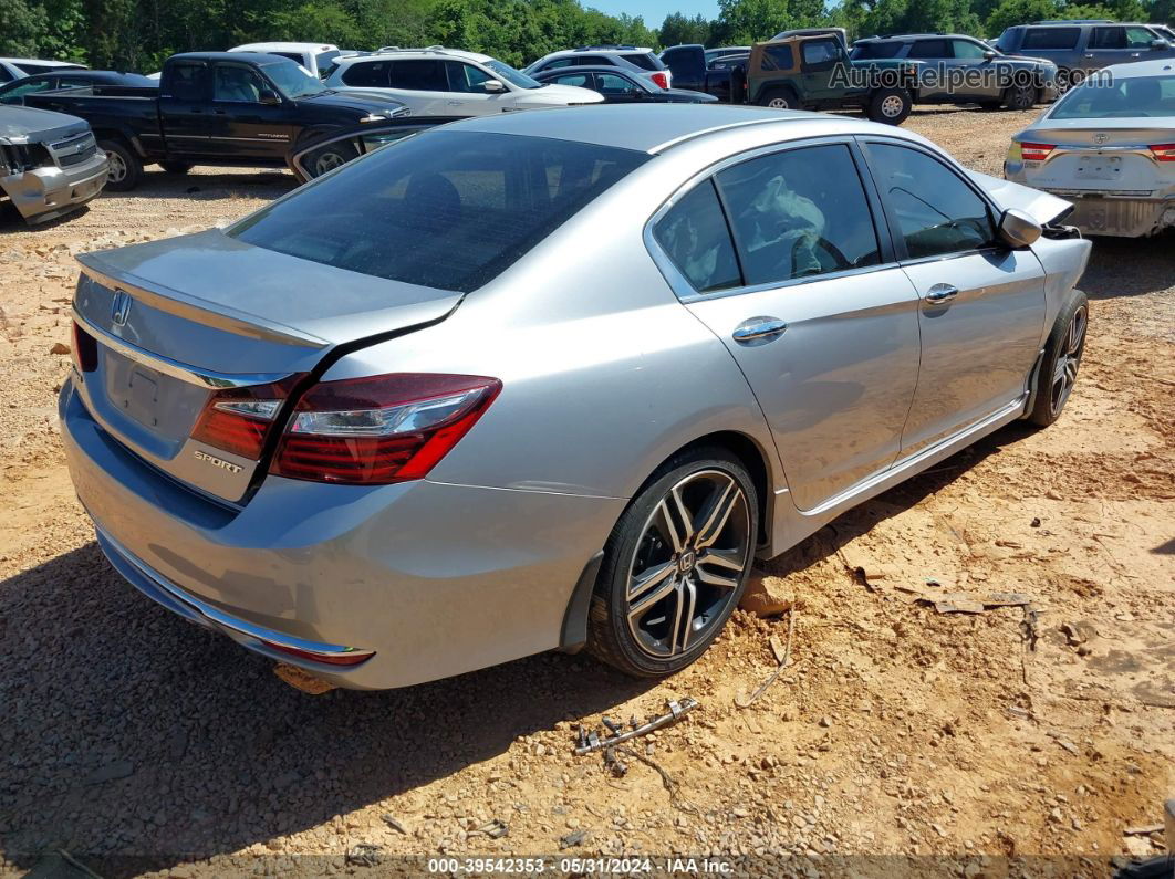 2016 Honda Accord Sport Silver vin: 1HGCR2F53GA150157