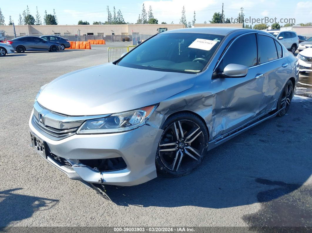 2016 Honda Accord Sport Silver vin: 1HGCR2F53GA173728