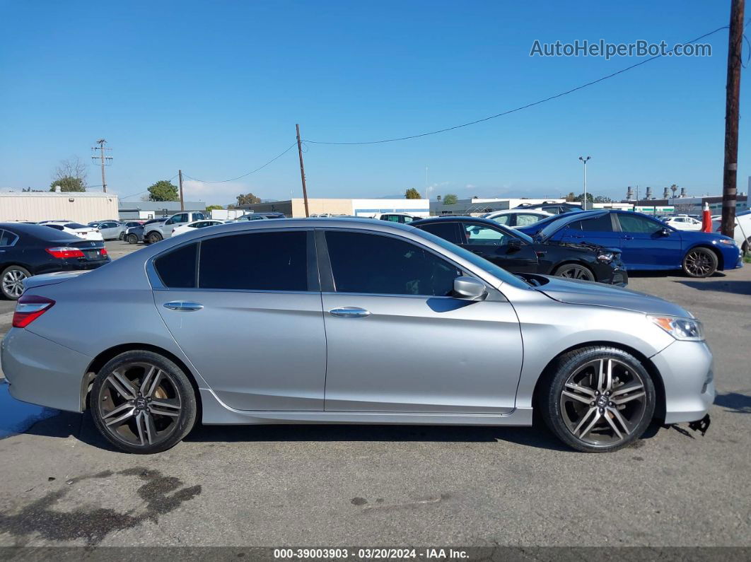 2016 Honda Accord Sport Серебряный vin: 1HGCR2F53GA173728