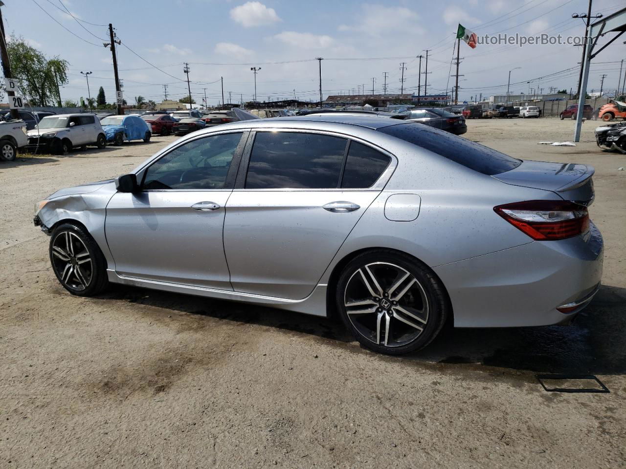 2017 Honda Accord Sport Silver vin: 1HGCR2F53HA037519