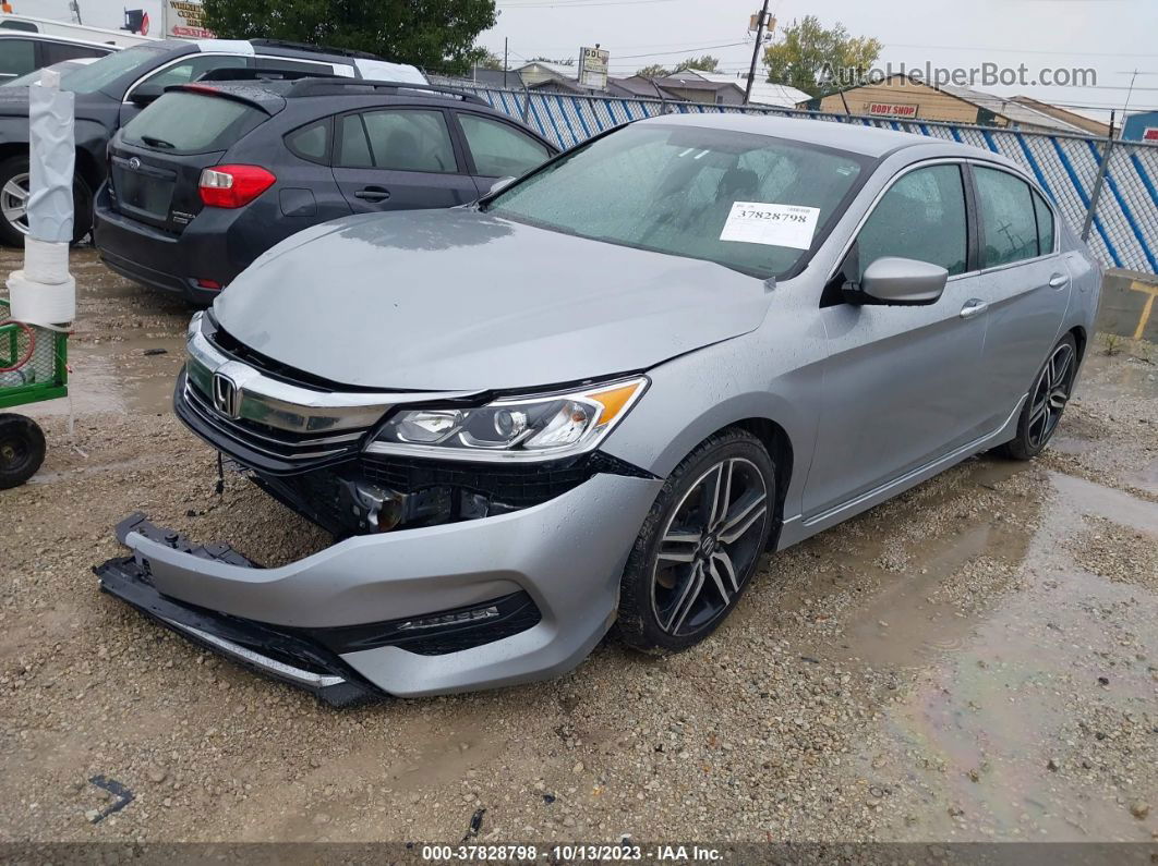 2017 Honda Accord Sport Silver vin: 1HGCR2F53HA062579