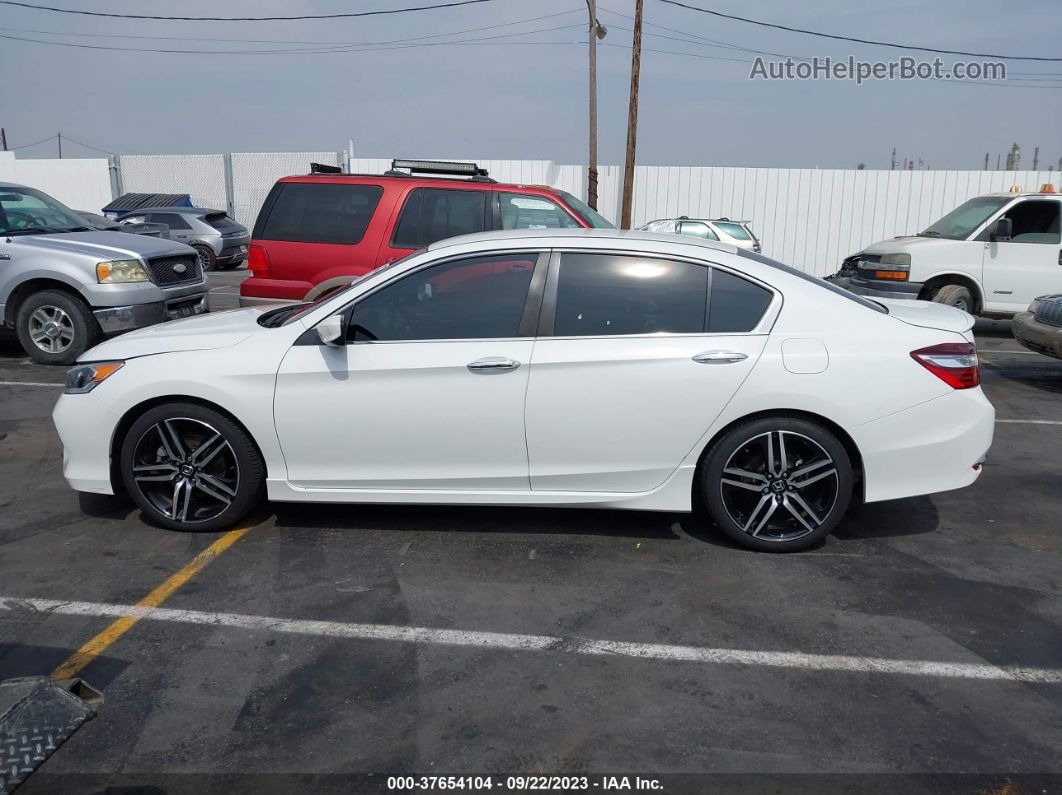 2017 Honda Accord Sedan Sport White vin: 1HGCR2F53HA099535