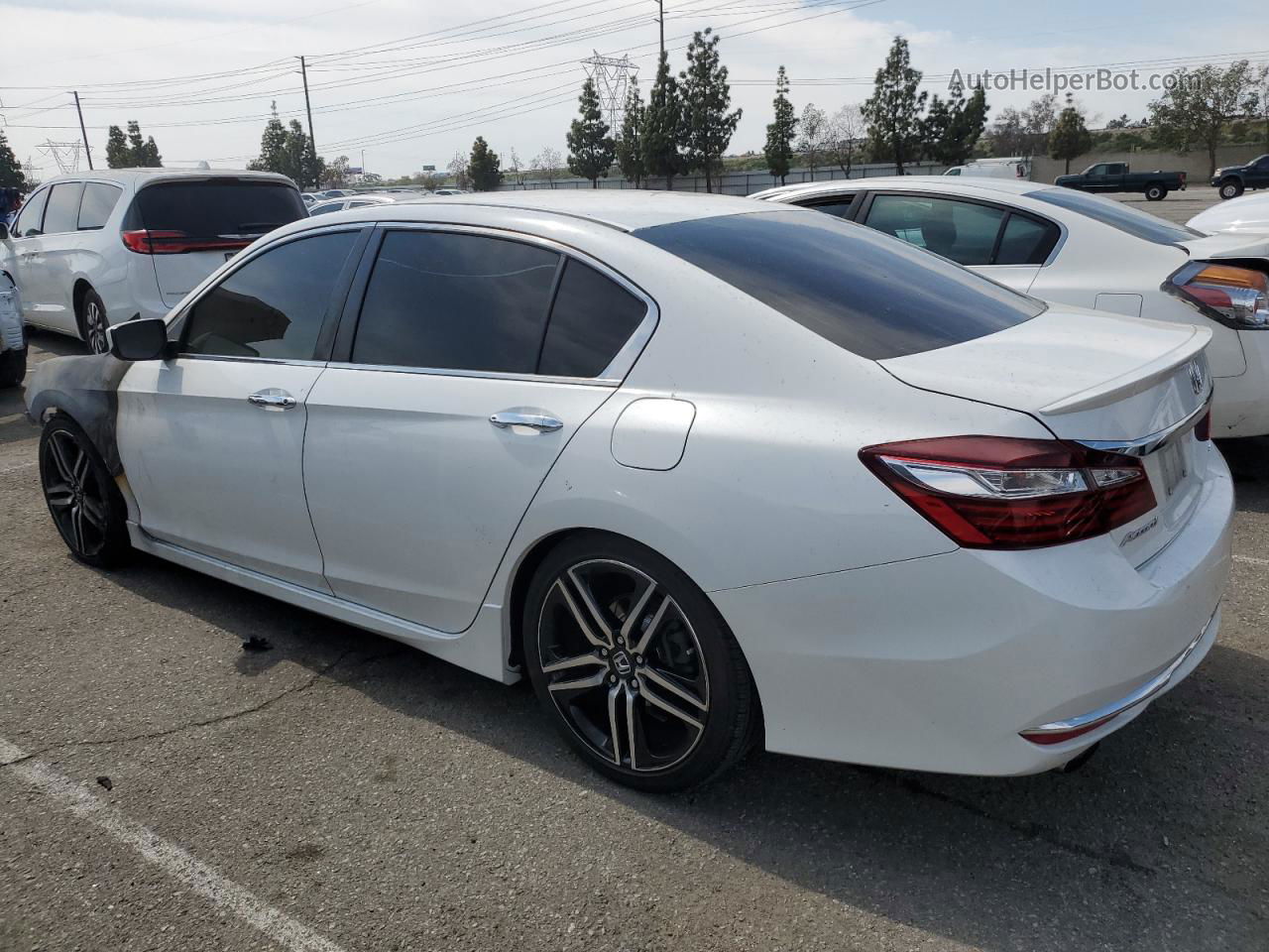 2017 Honda Accord Sport White vin: 1HGCR2F53HA126149