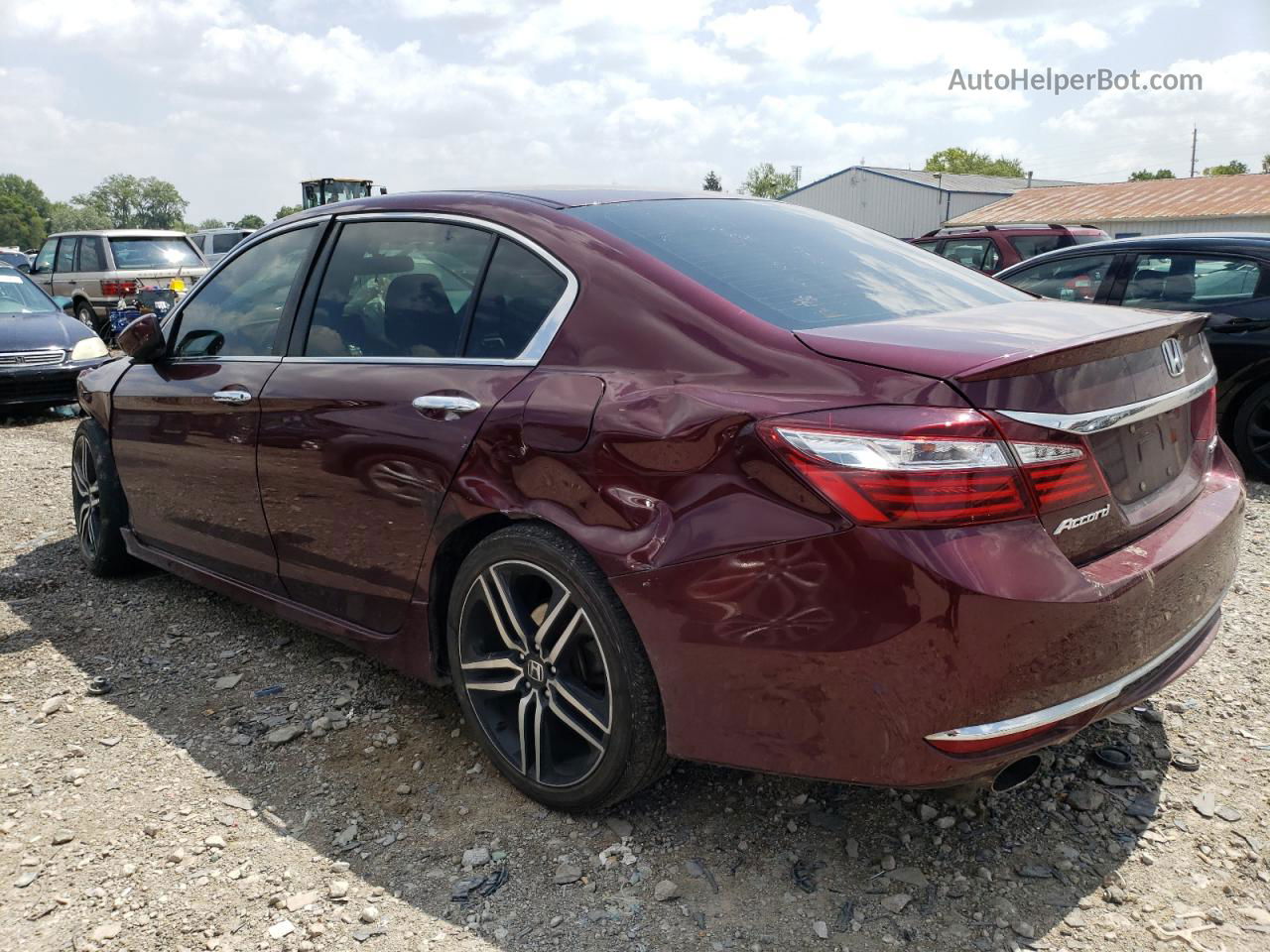 2017 Honda Accord Sport Burgundy vin: 1HGCR2F53HA133537