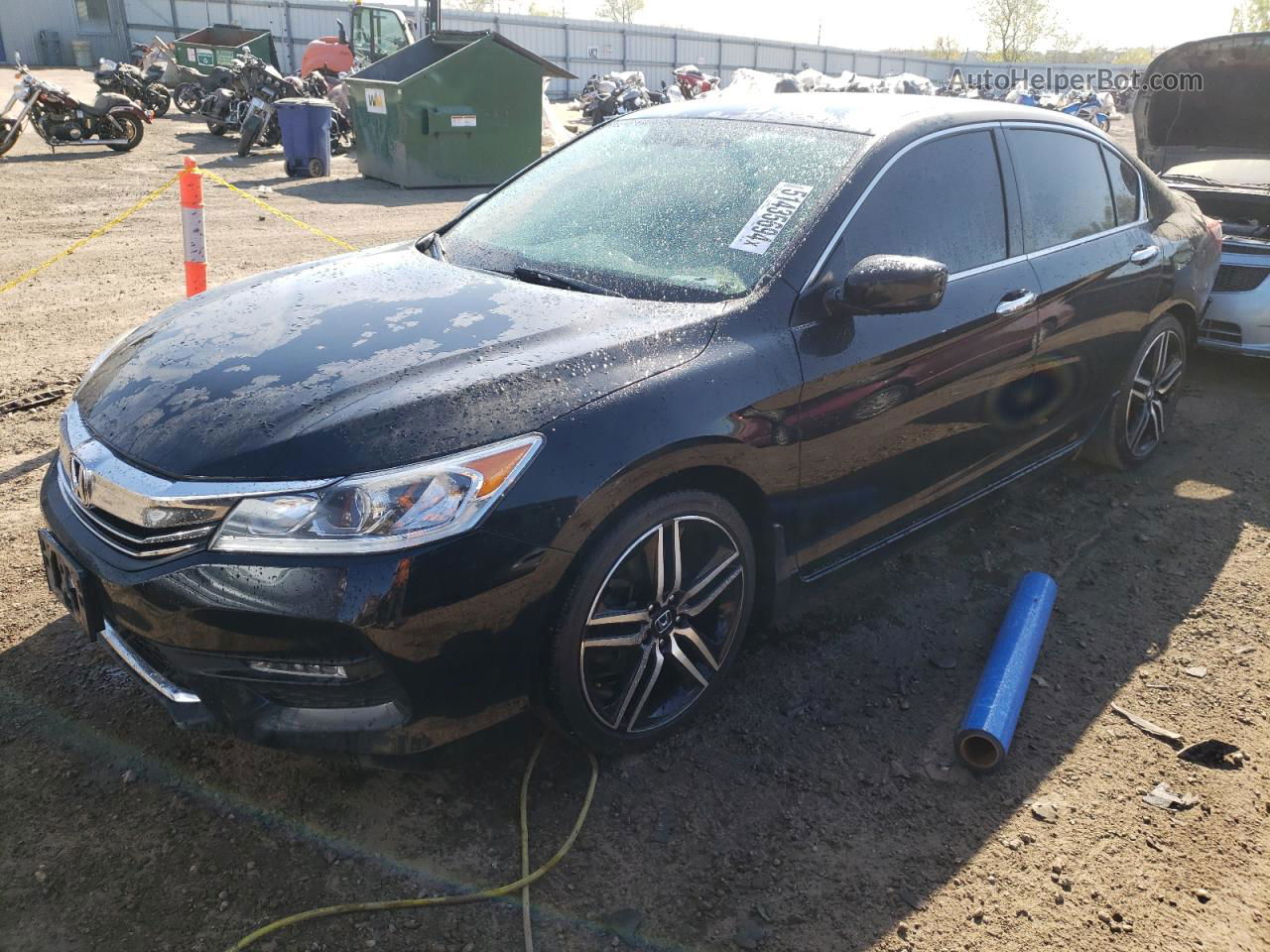 2017 Honda Accord Sport Black vin: 1HGCR2F53HA283437