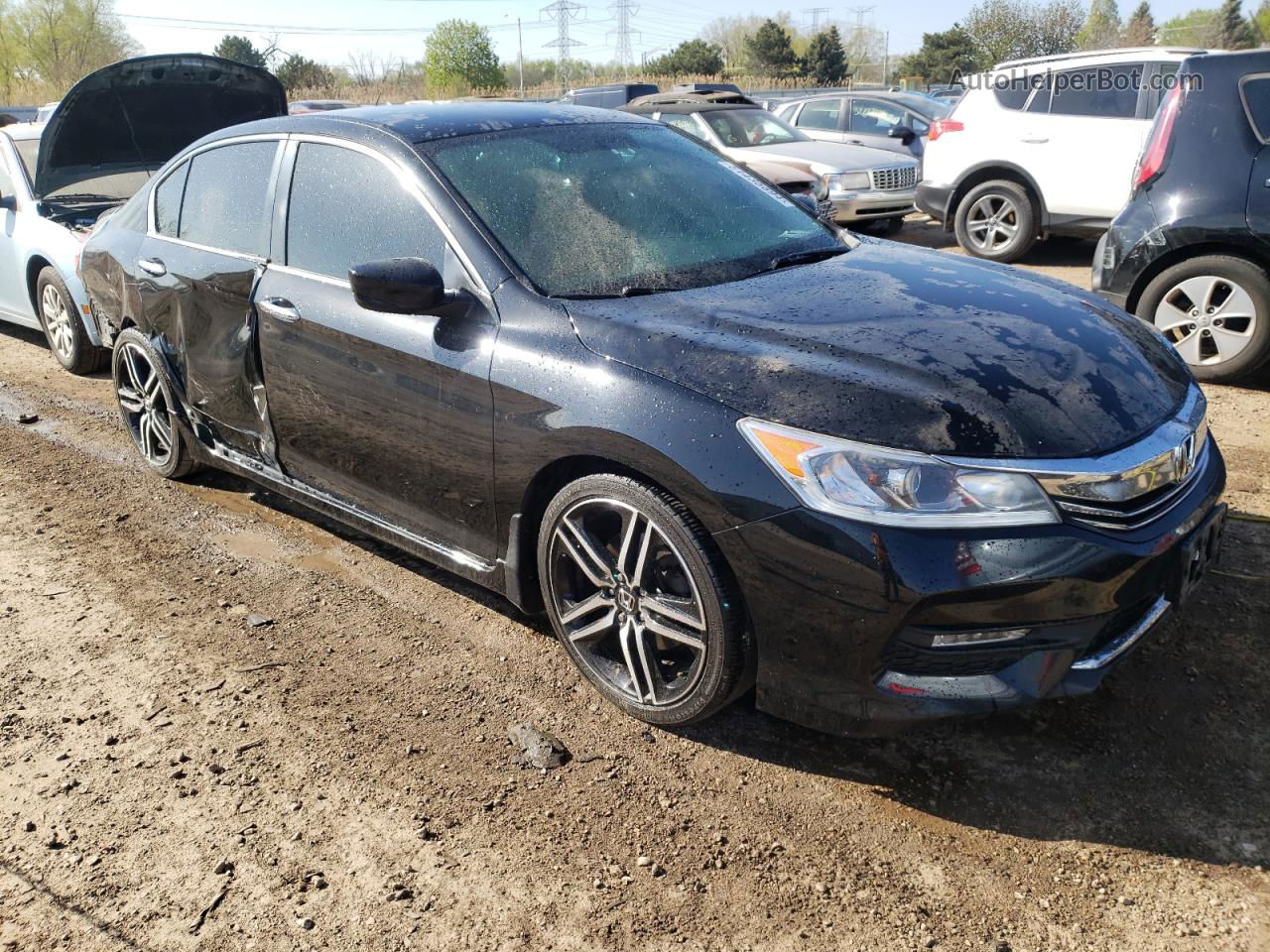 2017 Honda Accord Sport Black vin: 1HGCR2F53HA283437