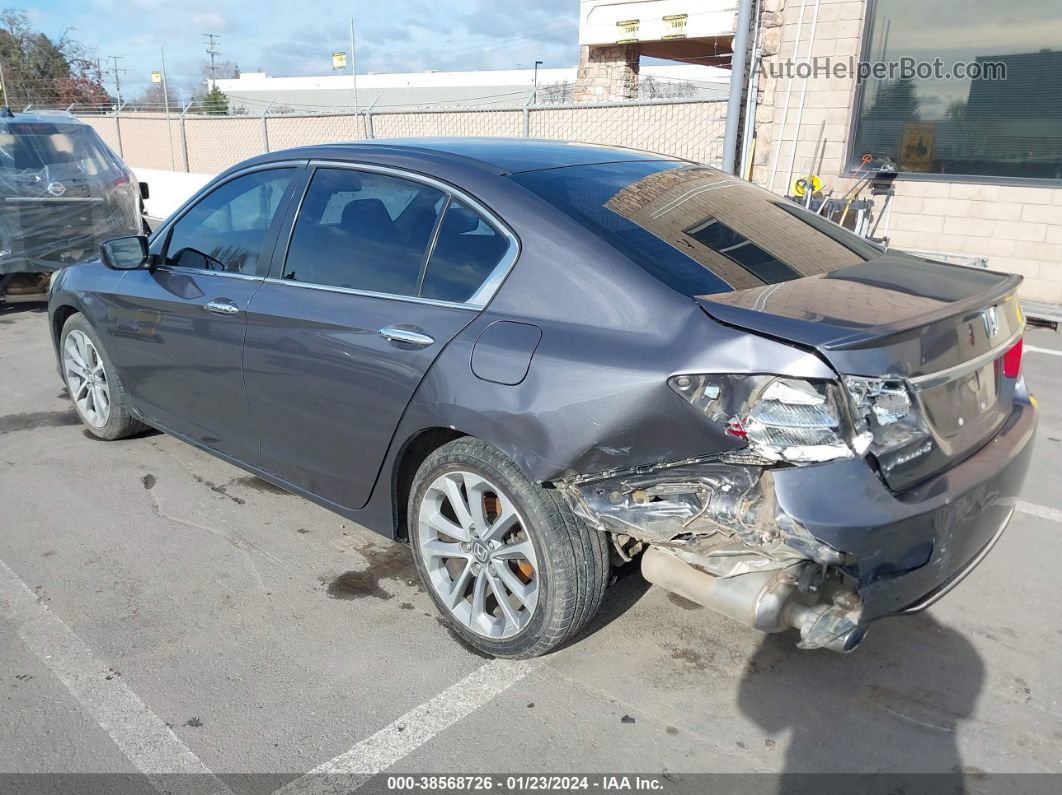 2014 Honda Accord Sport Gray vin: 1HGCR2F54EA078916