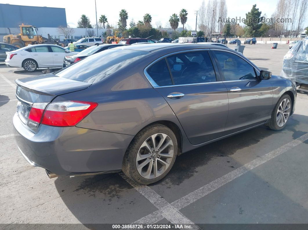 2014 Honda Accord Sport Gray vin: 1HGCR2F54EA078916