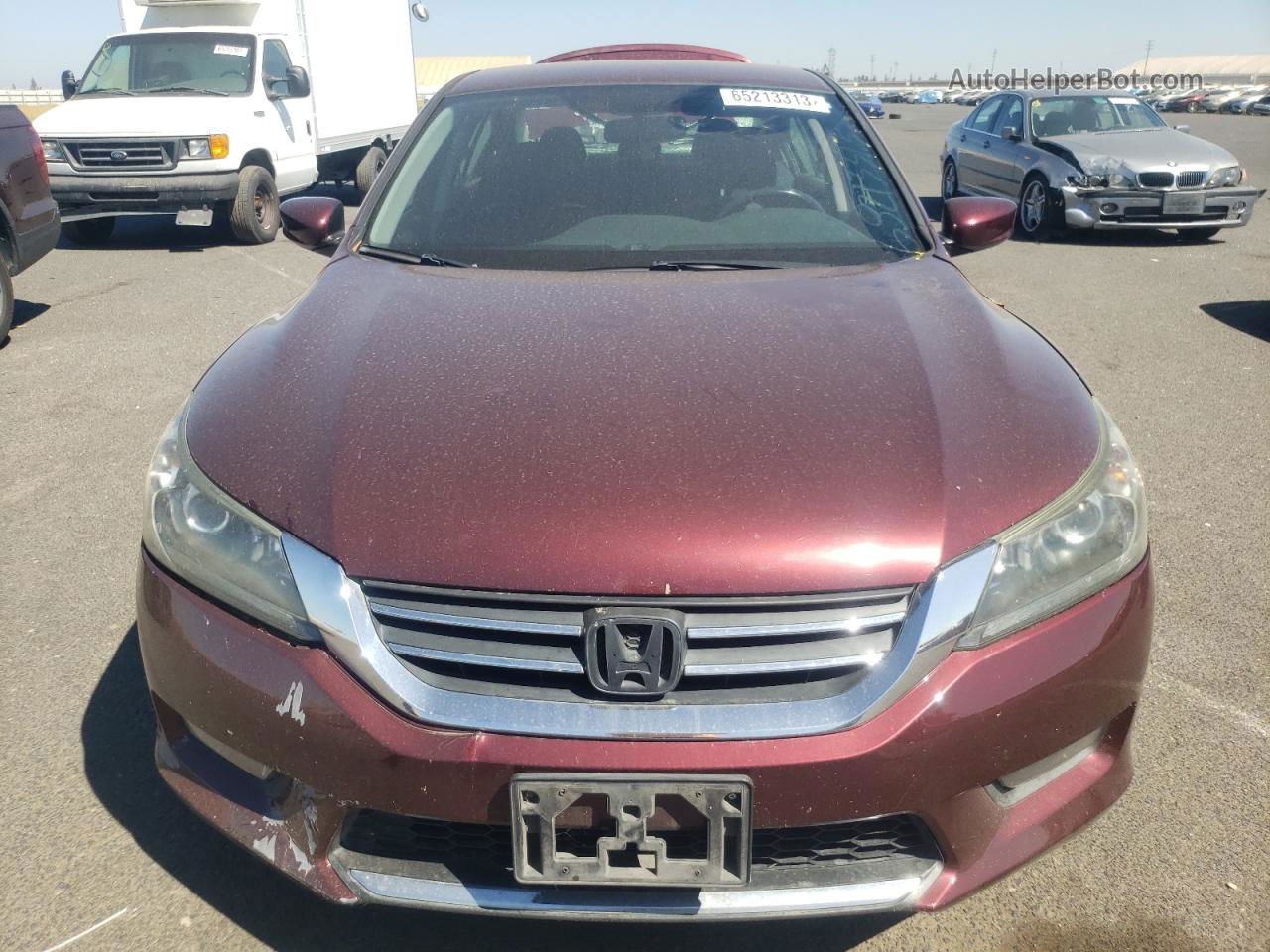 2014 Honda Accord Sport Burgundy vin: 1HGCR2F54EA080181