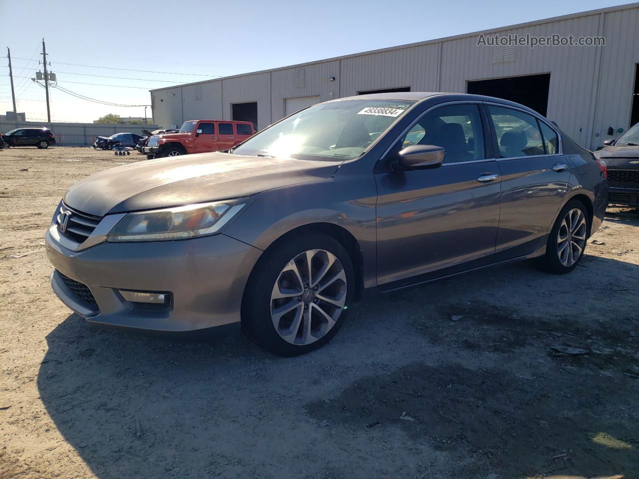 2014 Honda Accord Sport Gray vin: 1HGCR2F54EA100901