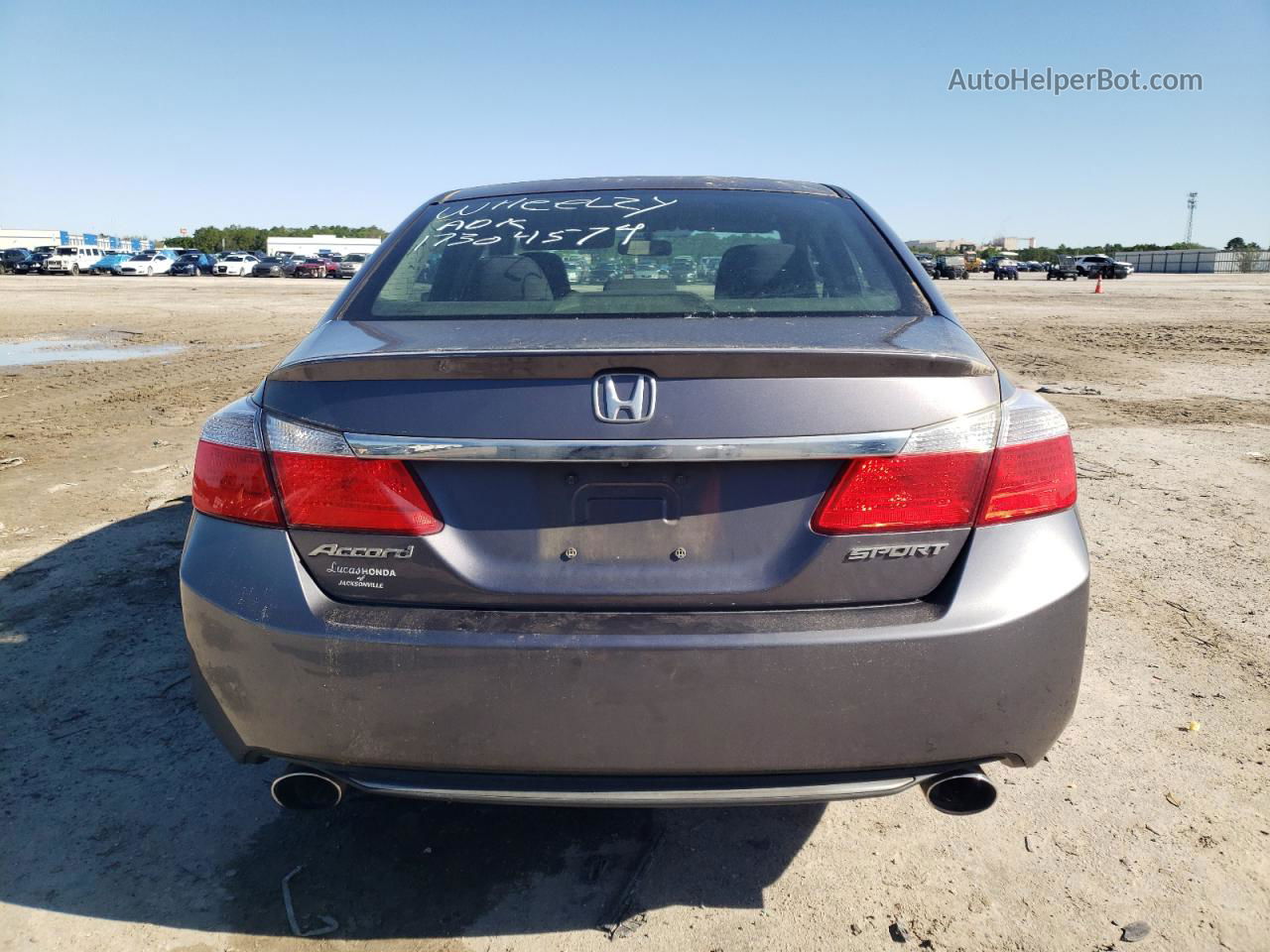 2014 Honda Accord Sport Gray vin: 1HGCR2F54EA100901