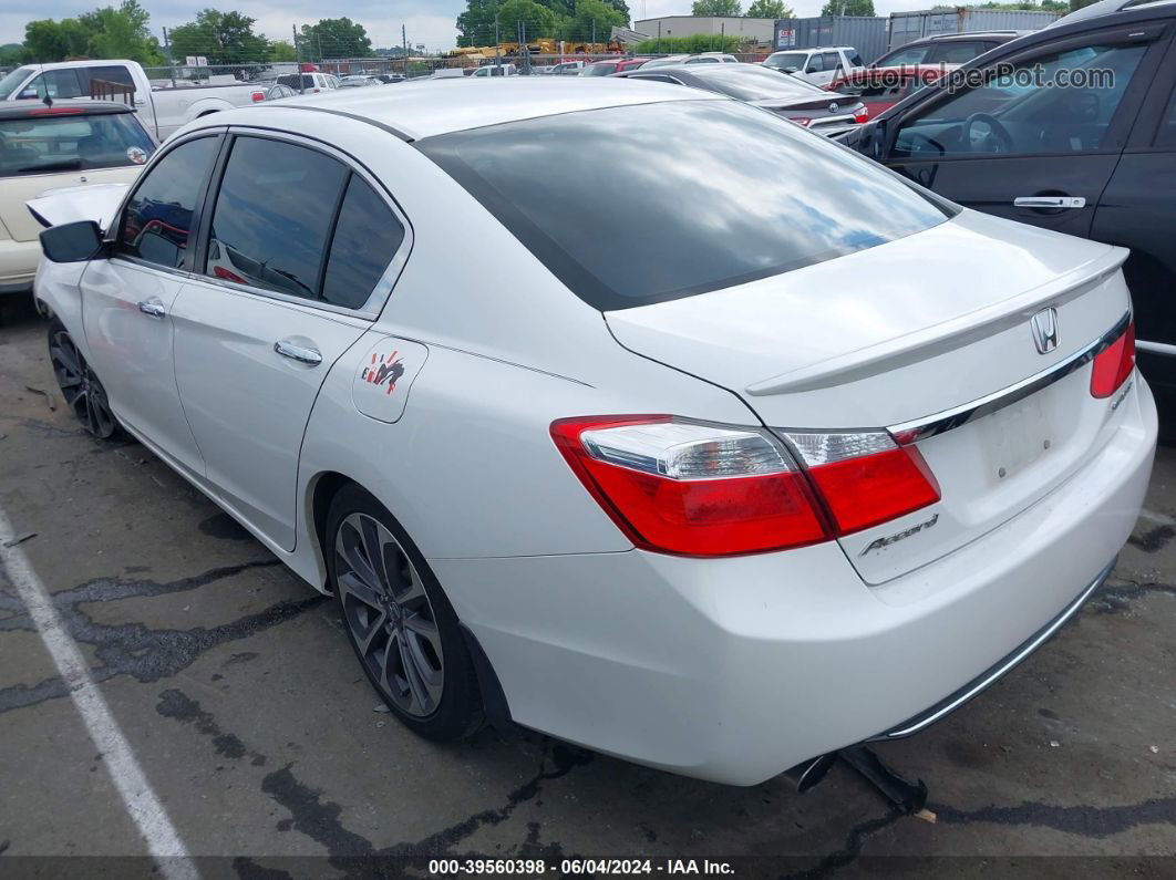 2014 Honda Accord Sport Белый vin: 1HGCR2F54EA123062