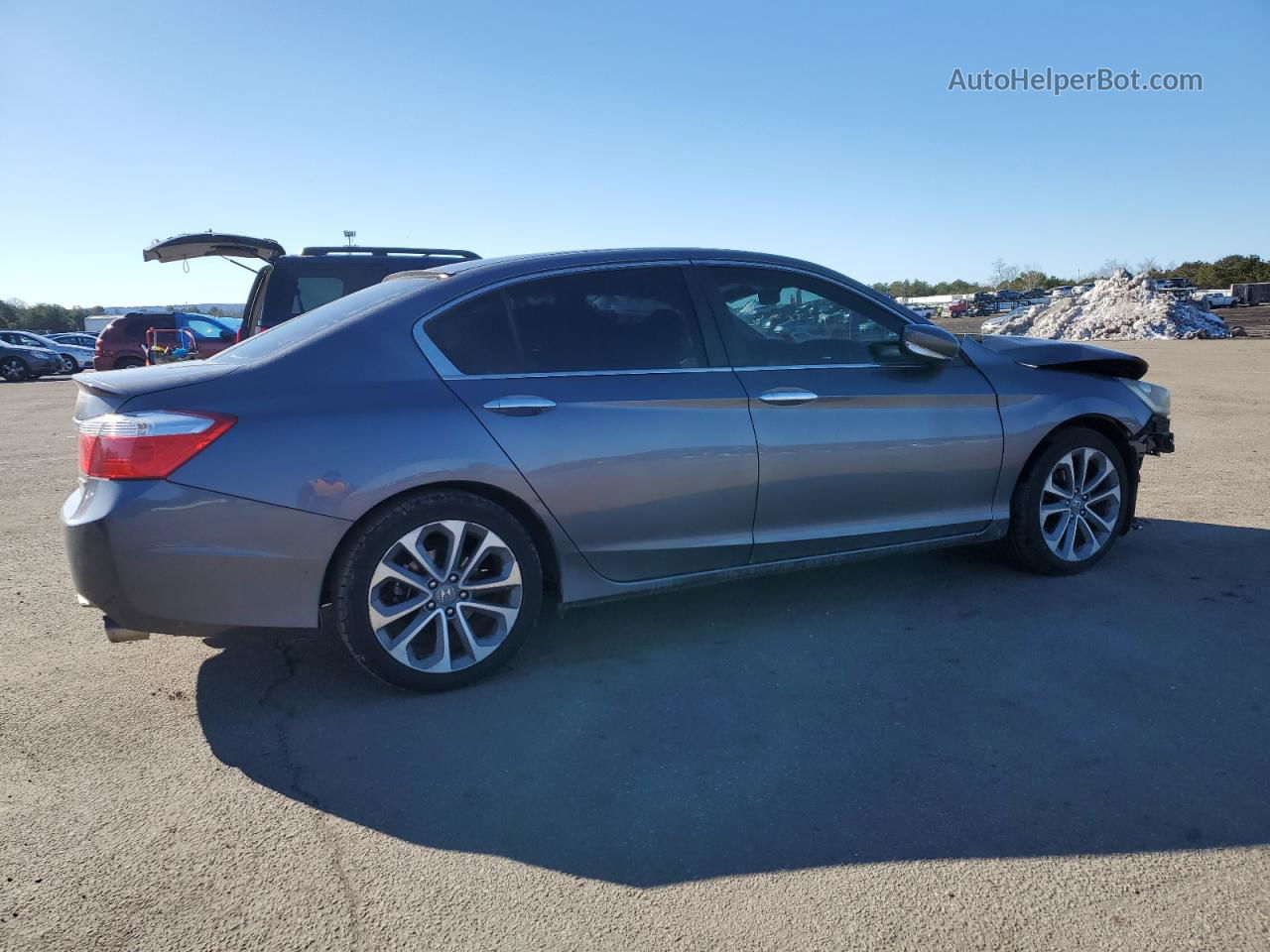 2014 Honda Accord Sport Серый vin: 1HGCR2F54EA173007