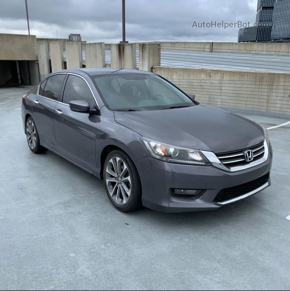 2014 Honda Accord Sport Gray vin: 1HGCR2F54EA184749