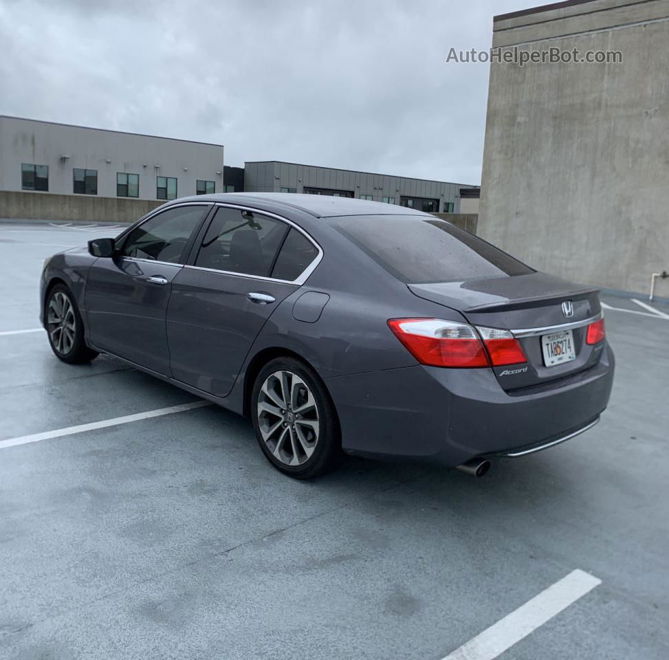 2014 Honda Accord Sport Gray vin: 1HGCR2F54EA184749