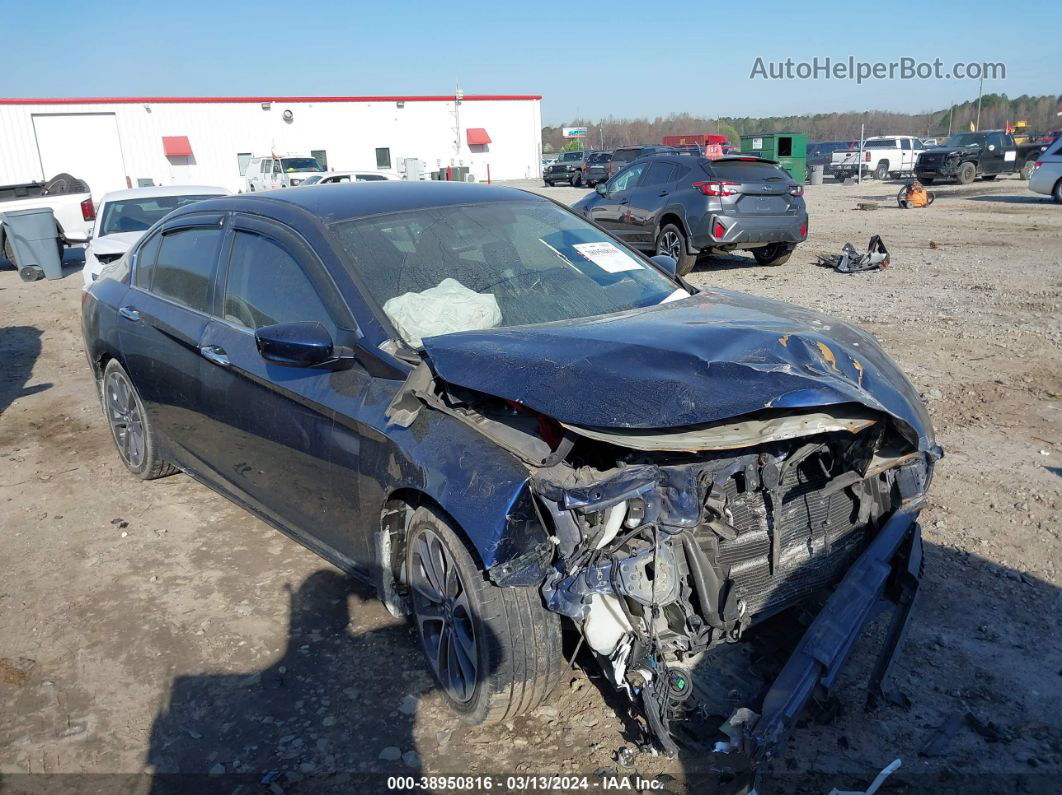 2015 Honda Accord Sport Blue vin: 1HGCR2F54FA016367