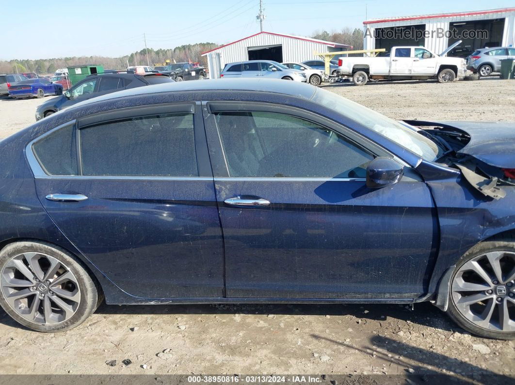 2015 Honda Accord Sport Blue vin: 1HGCR2F54FA016367