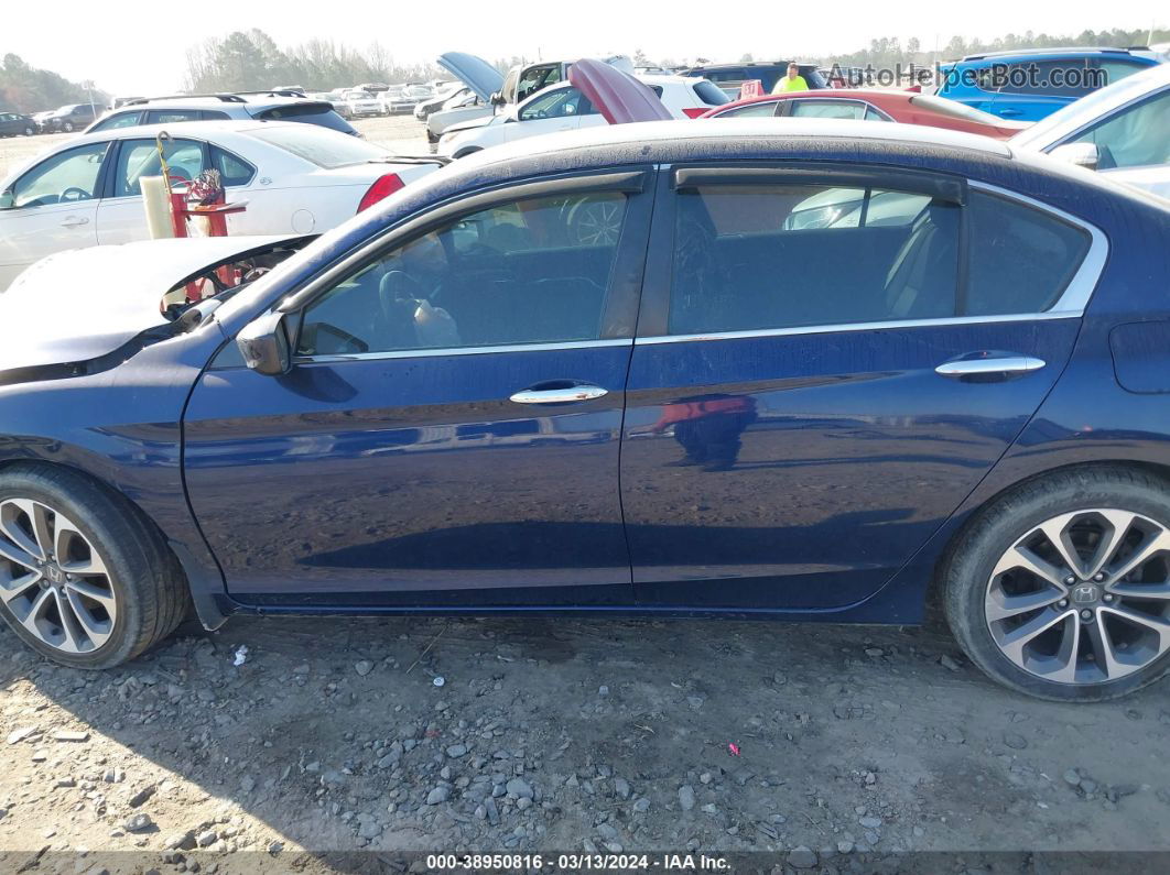 2015 Honda Accord Sport Blue vin: 1HGCR2F54FA016367