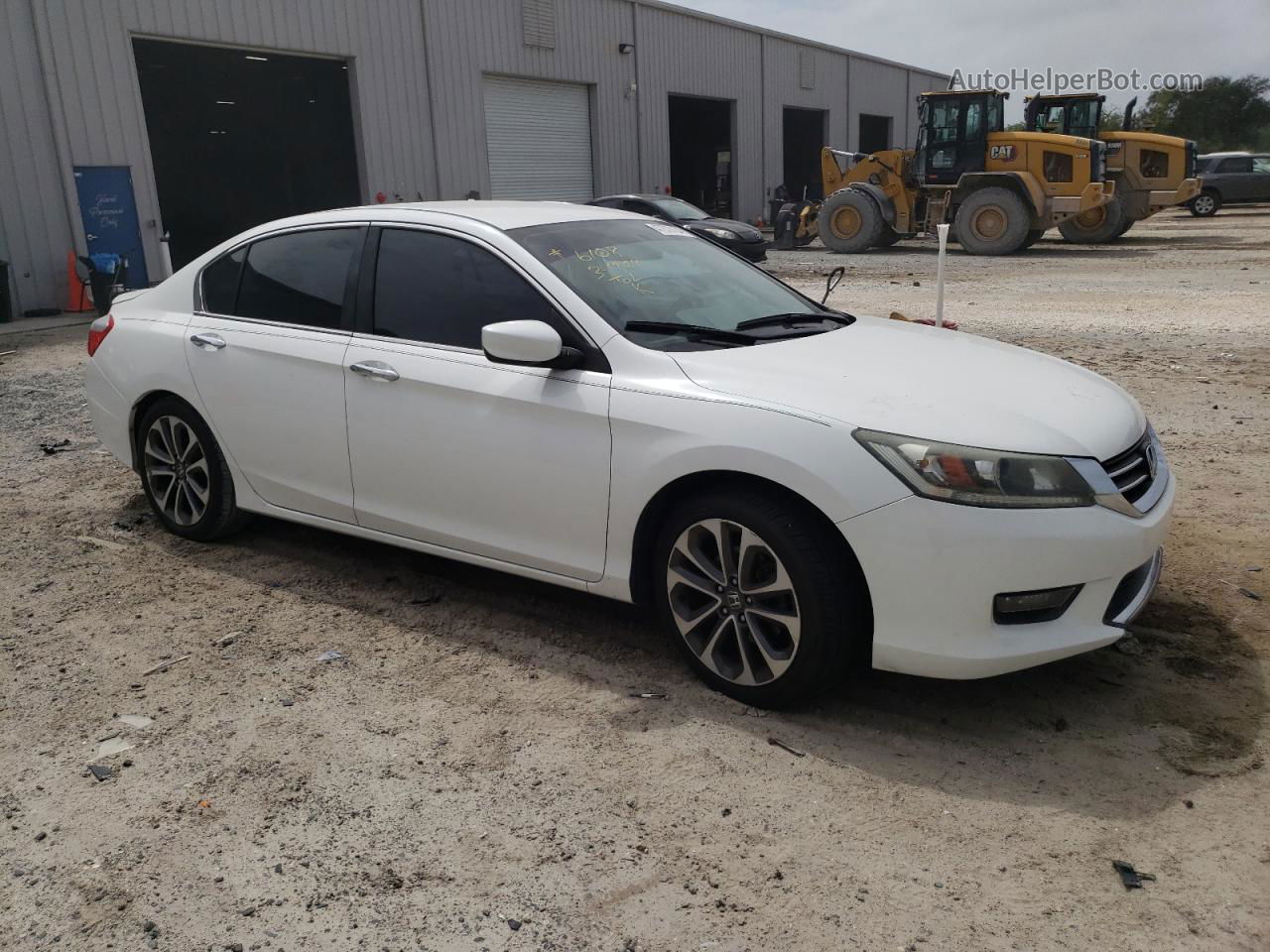 2015 Honda Accord Sport White vin: 1HGCR2F54FA056917