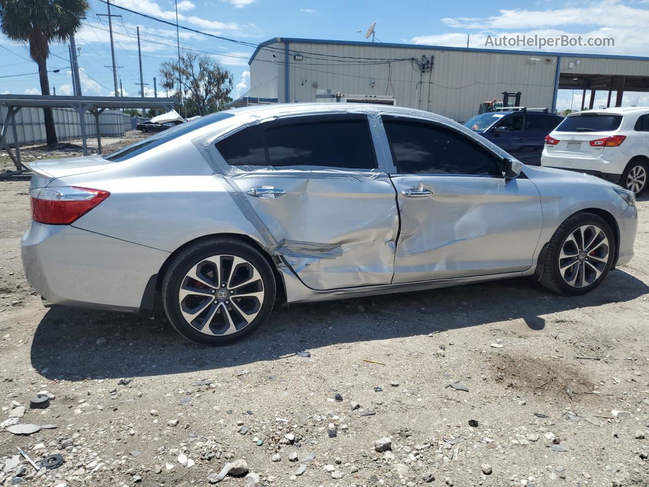 2015 Honda Accord Sport Silver vin: 1HGCR2F54FA130773