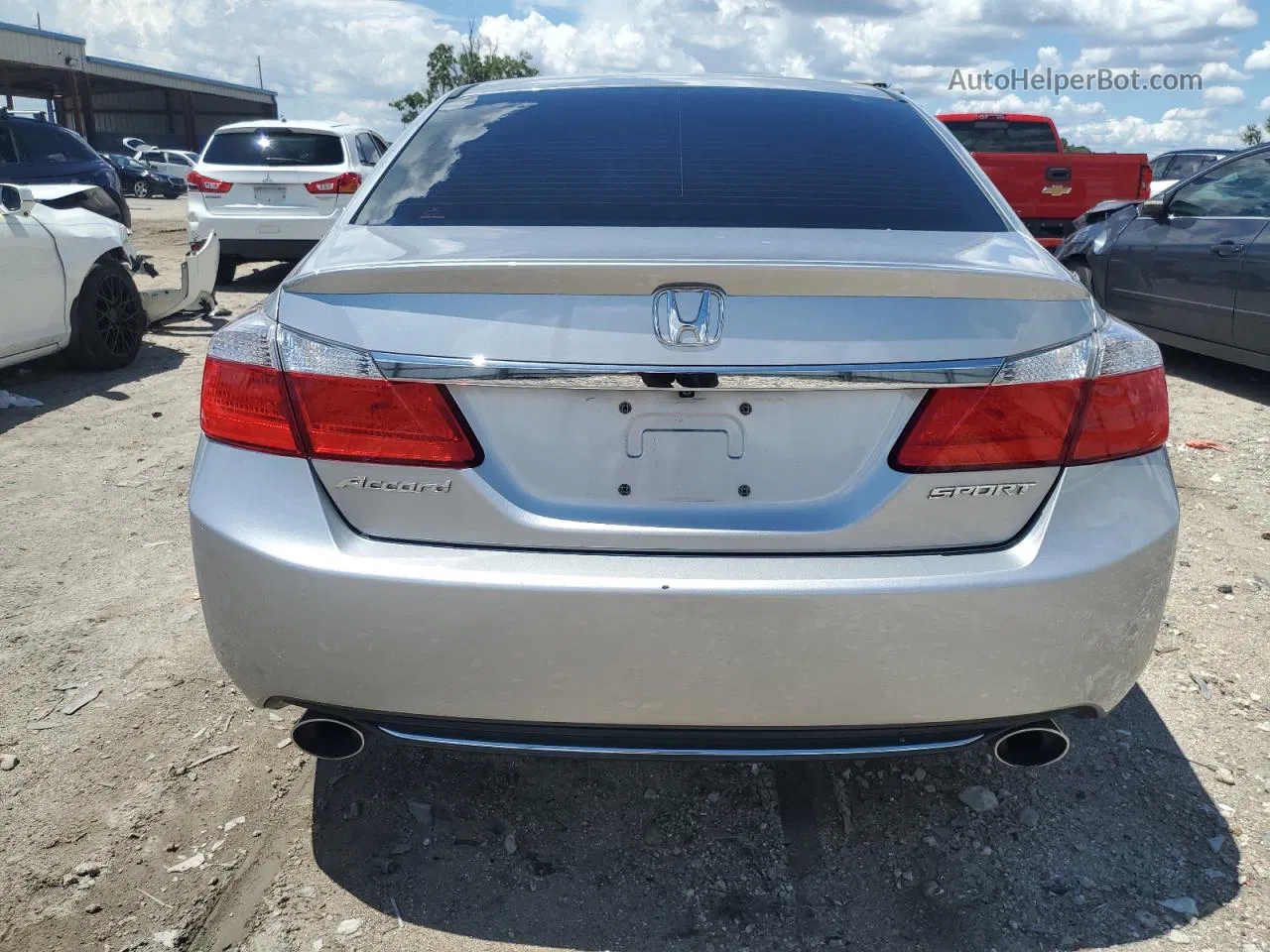 2015 Honda Accord Sport Silver vin: 1HGCR2F54FA130773