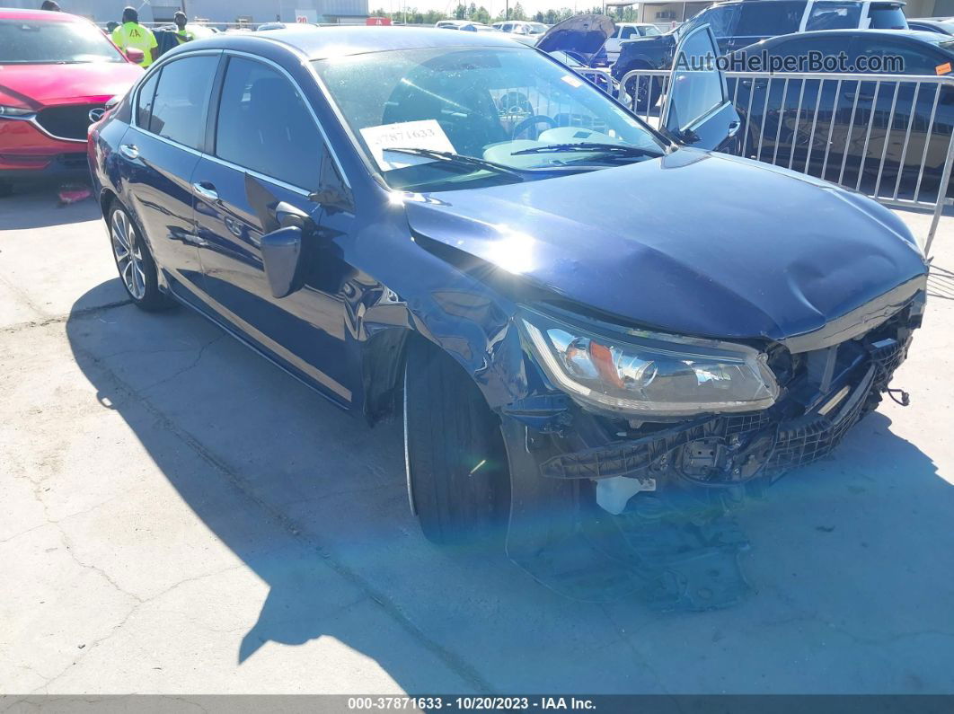 2015 Honda Accord Sport Blue vin: 1HGCR2F54FA142695