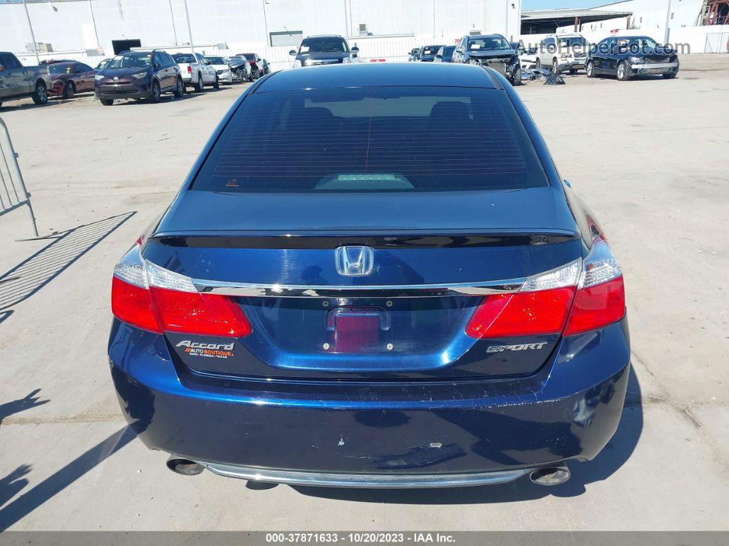 2015 Honda Accord Sport Blue vin: 1HGCR2F54FA142695