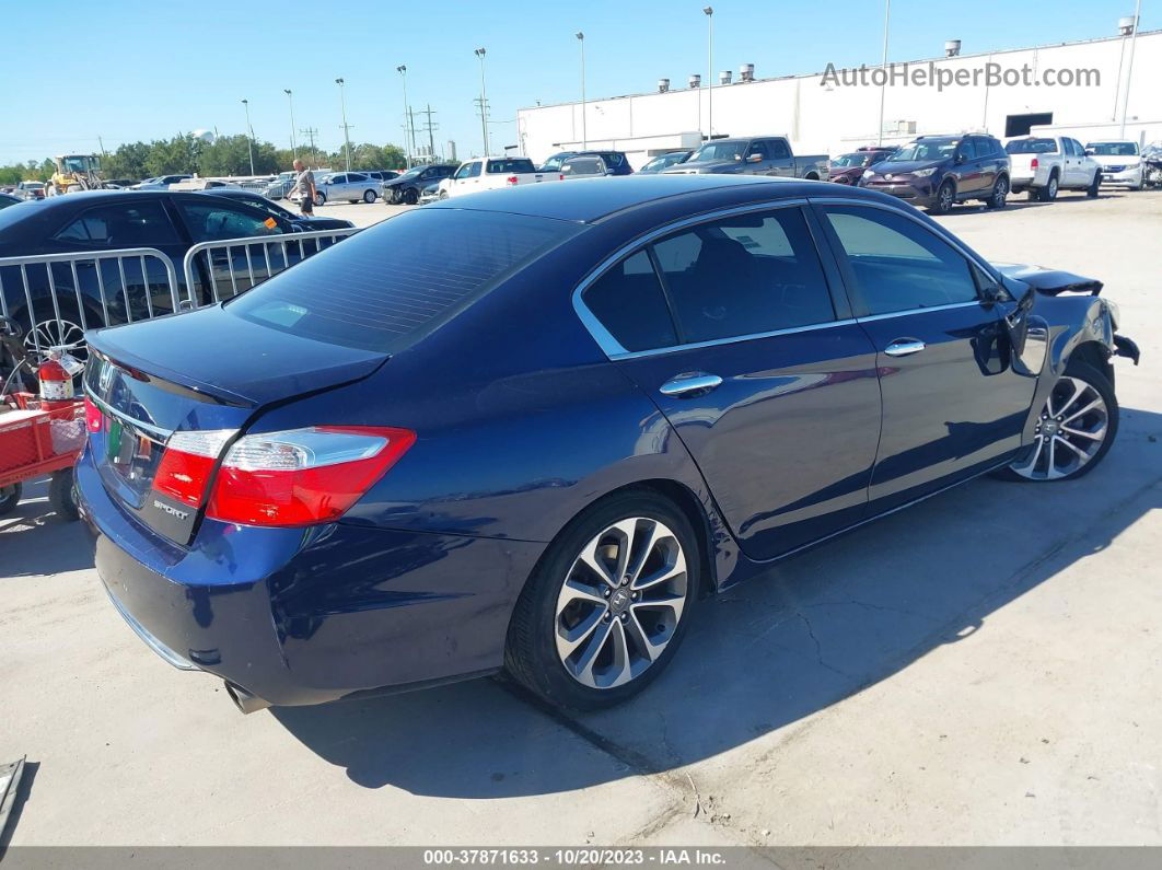 2015 Honda Accord Sport Blue vin: 1HGCR2F54FA142695