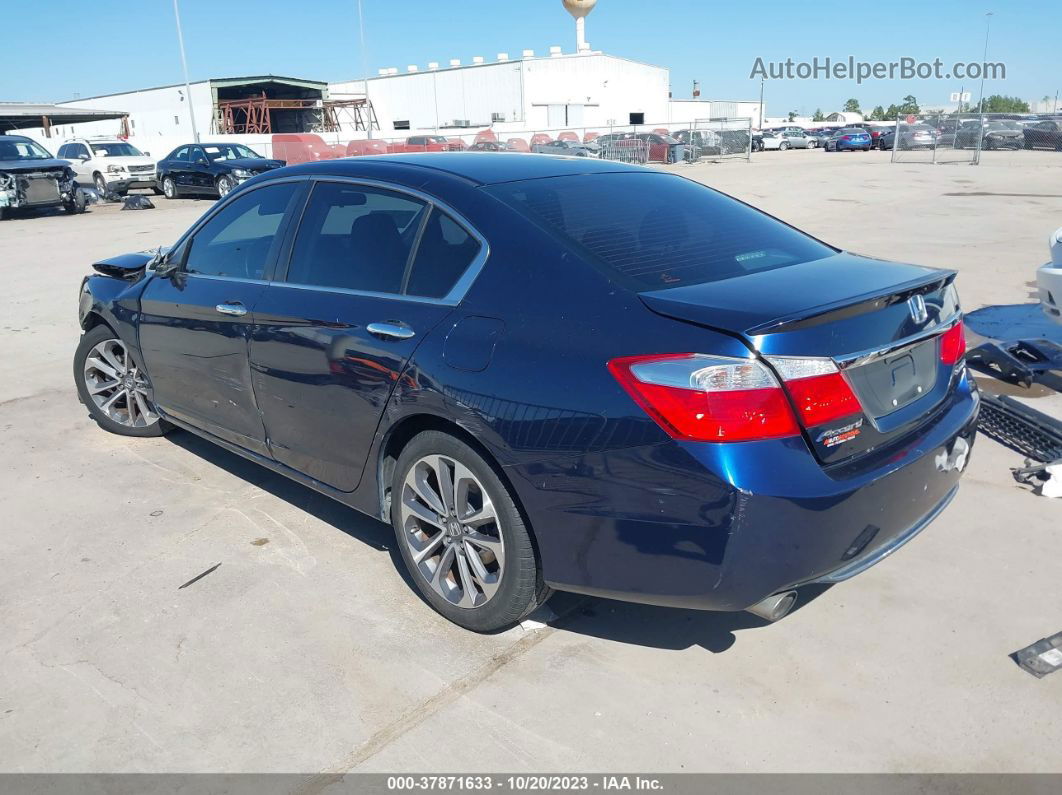 2015 Honda Accord Sport Blue vin: 1HGCR2F54FA142695