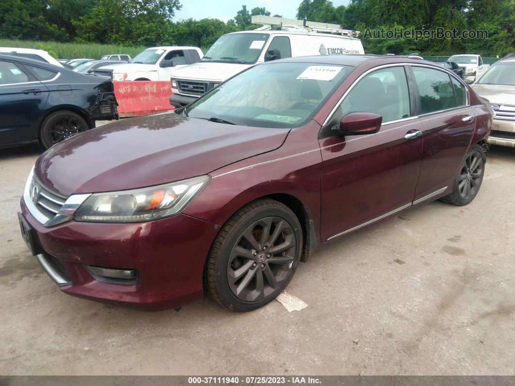 2015 Honda Accord Sedan Sport Burgundy vin: 1HGCR2F54FA149081