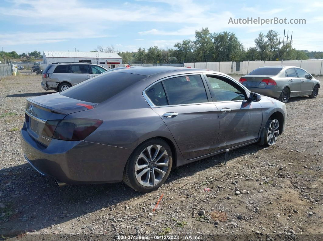 2015 Honda Accord Sport Черный vin: 1HGCR2F54FA807823