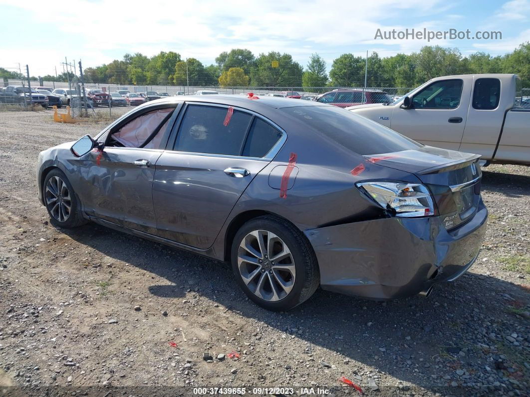 2015 Honda Accord Sport Черный vin: 1HGCR2F54FA807823