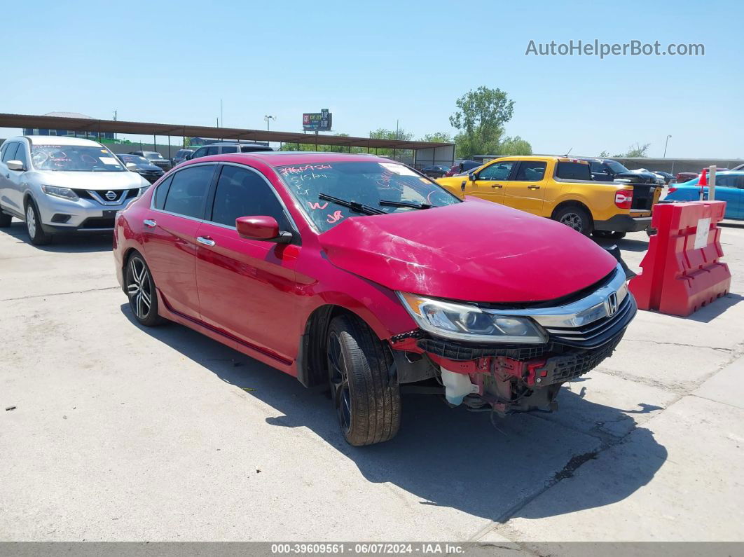 2016 Honda Accord Sport Red vin: 1HGCR2F54GA048236