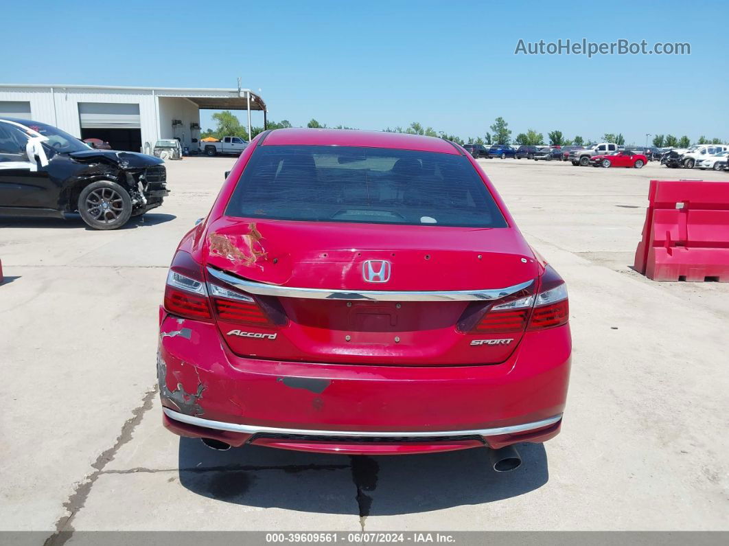 2016 Honda Accord Sport Red vin: 1HGCR2F54GA048236