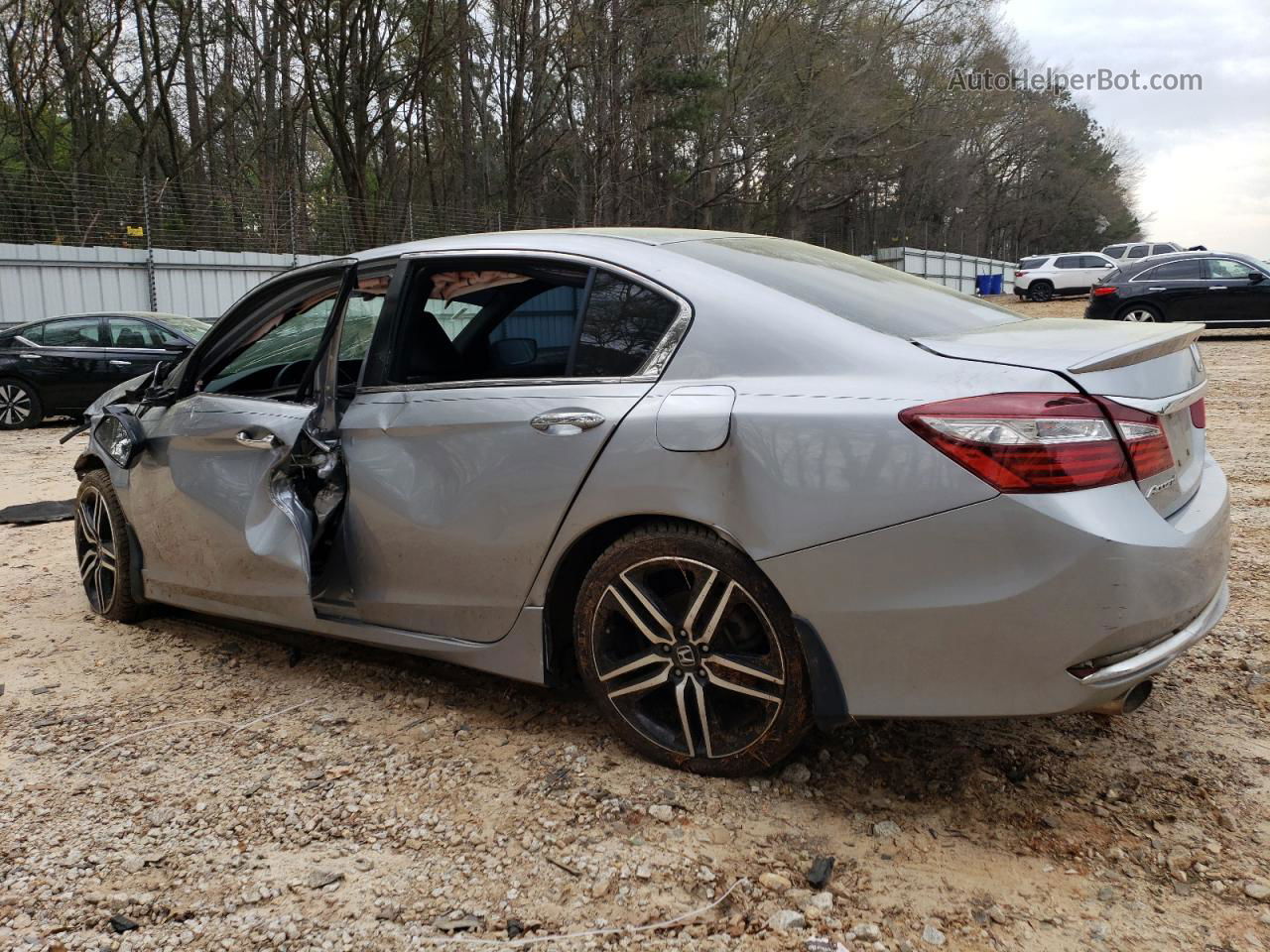 2016 Honda Accord Sport Silver vin: 1HGCR2F54GA075629