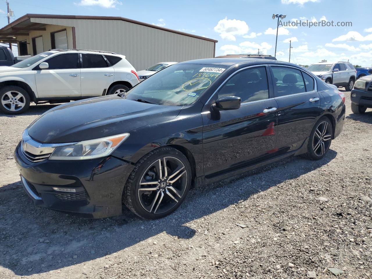 2016 Honda Accord Sport Black vin: 1HGCR2F54GA137644