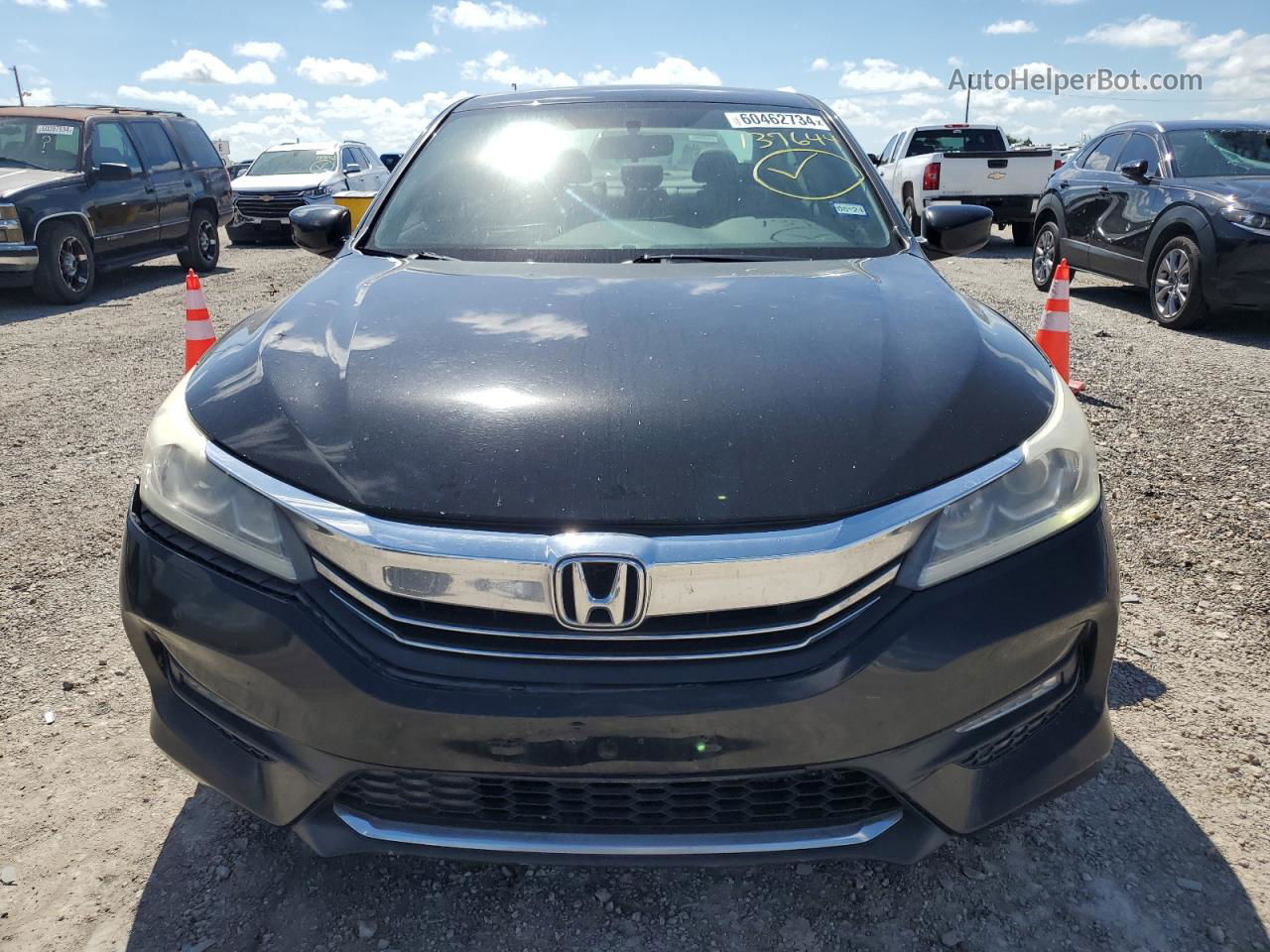 2016 Honda Accord Sport Черный vin: 1HGCR2F54GA137644