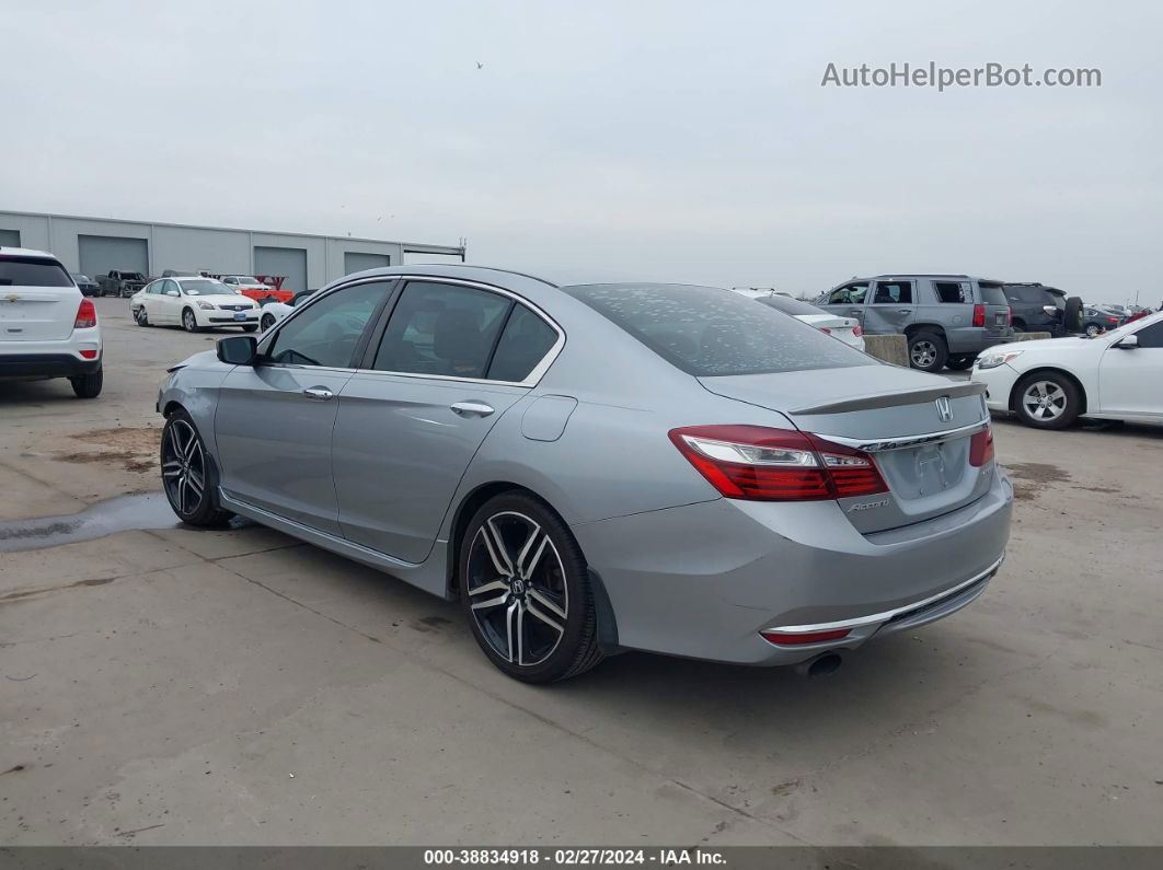 2016 Honda Accord Sport Серебряный vin: 1HGCR2F54GA230776