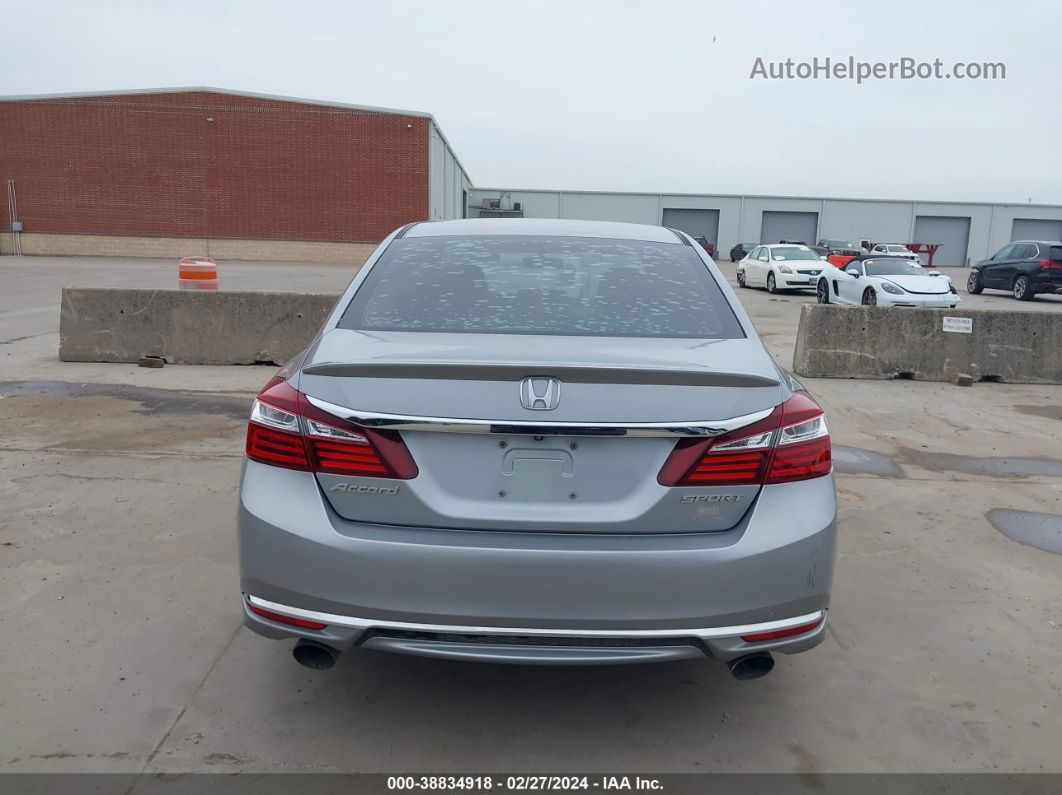 2016 Honda Accord Sport Серебряный vin: 1HGCR2F54GA230776