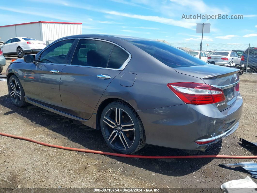 2017 Honda Accord Sport Gray vin: 1HGCR2F54HA013066