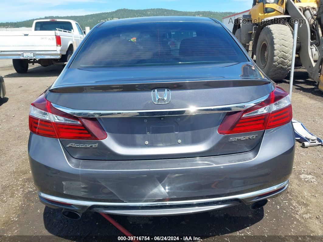 2017 Honda Accord Sport Gray vin: 1HGCR2F54HA013066